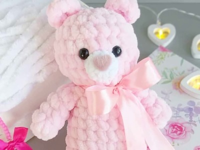 Crochet plush teddy bear free amigurumi pattern