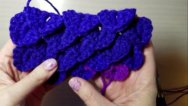 Crocodile Dragon Scale Stitch Crochet Tutorial