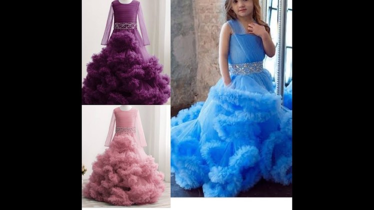 Diy 8-9 years old cloud ruffles ball gown (detailed)  | Jessica Nneka