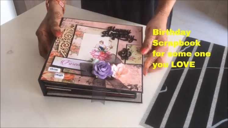 DIY: Cutest Birthday Scrapbook ideas|Handmade love scrapbook for someone special|Birthday scrapbook
