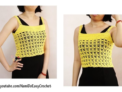 Easy Crochet for Summer: Crochet Crop Top #23 + Crochet Dress #07 (Part 1)