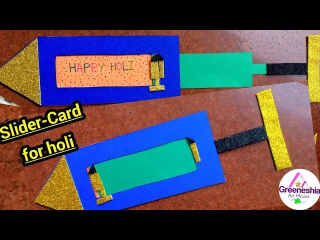 Holi Card Making | Beautiful Handmade Holi Card idea | How to Make Customized Greeting Card