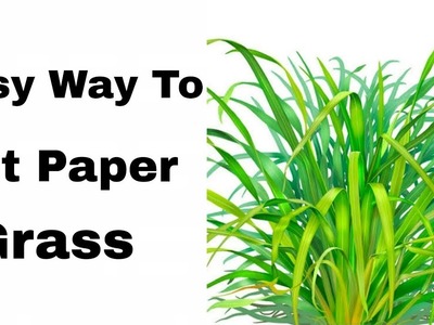 How To Cut Paper Grass easily | Paper Grass |By Ruks Art n Craft