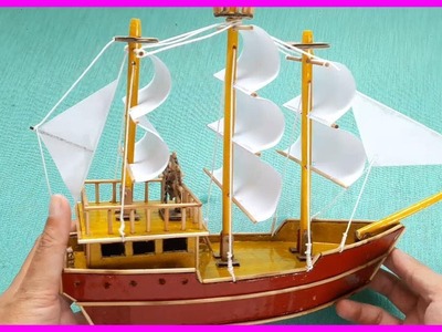 How to make a boat models with cardboard | Sailboat | Do it yourself