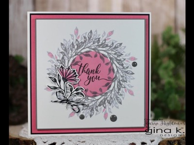 How To Make a Card With the Mega Wreath Builder Template