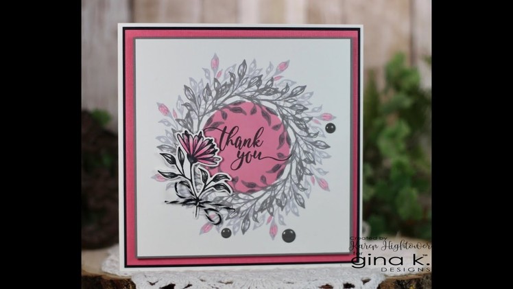 How To Make a Card With the Mega Wreath Builder Template