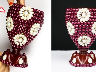 How to Make a Flower Vase At Home | Plastic Bottle Flower Vase | Best out of Waste