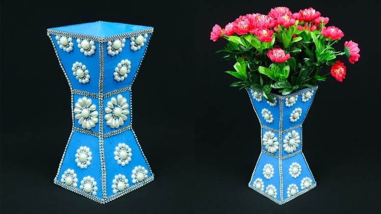 How to Make A Flower Vase At Home | Flower Vase Making | Home Decor Ideas
