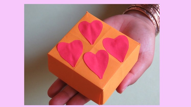 How To Make A Gift Box From Paper Step By Step