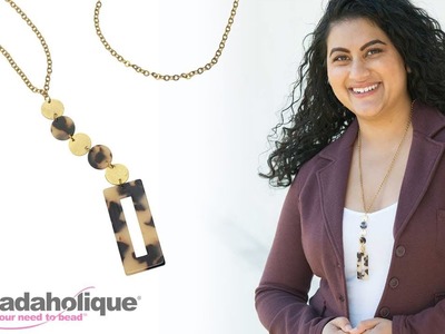How to Make a Long Y Necklace with Acetate Zola Elements