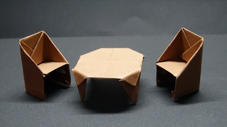 How to make a paper Chair - DIY Origami Paper Crafts - Easy Origami