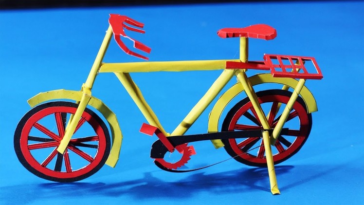 How To Make A paper cycle - DIY easy Craft - push bike