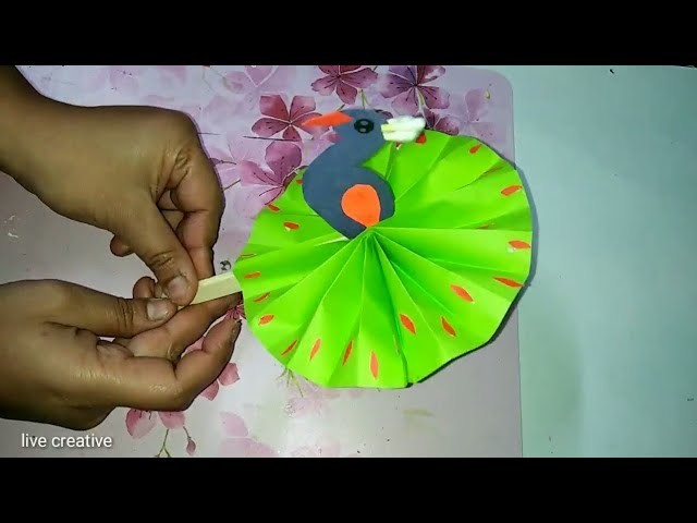 How to make a paper peacock