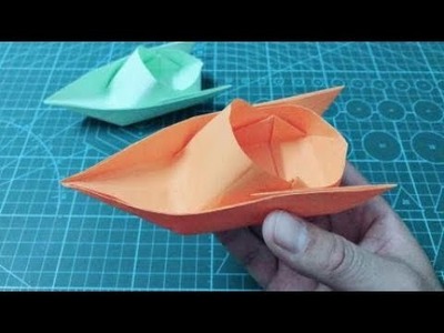 Easy How To Make A Paper Speed Boat Easy Origami Tutorial