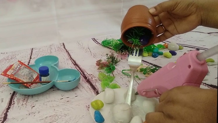 How to make amazing cup waterfall Tinkerbell fountain Show Piece