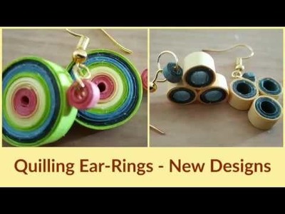 How to Make Awesome Quilling Ear-Rings? DIY 2019 @Simplified Crafts and Arts