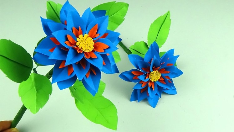 How to Make Beautiful Flower with Paper - Making Paper Flowers Step by Step - Handmade Craft