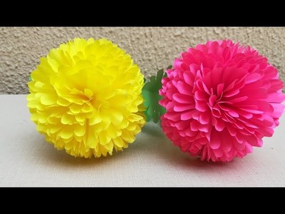 How to Make Beautiful Flower with Paper - Making Paper Flowers Step by Step -