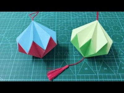 How To Make Chinese Lanterns | Easy Origami tutorial