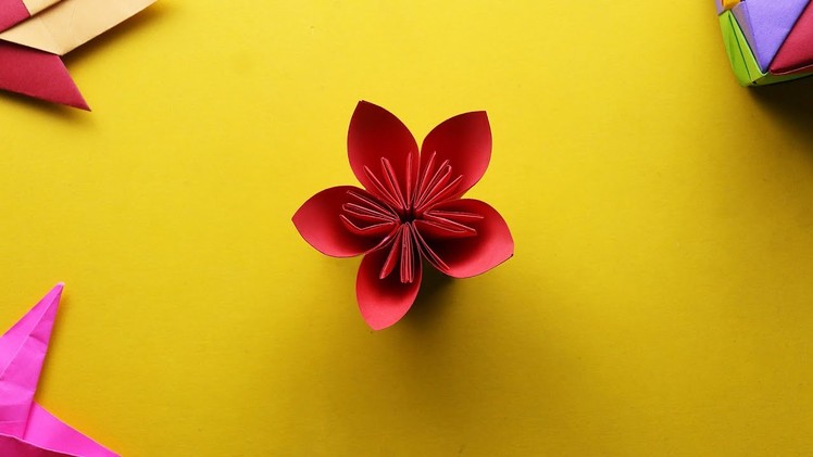 How to make Modular Origami Kusudama Flower - 92Crafts