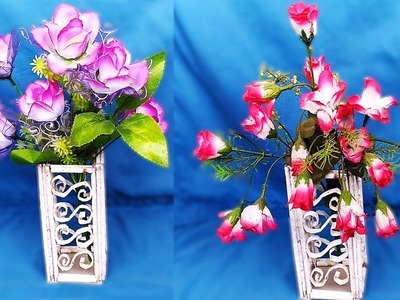 How to make newspaper flower vase | DIY newspaper crafts