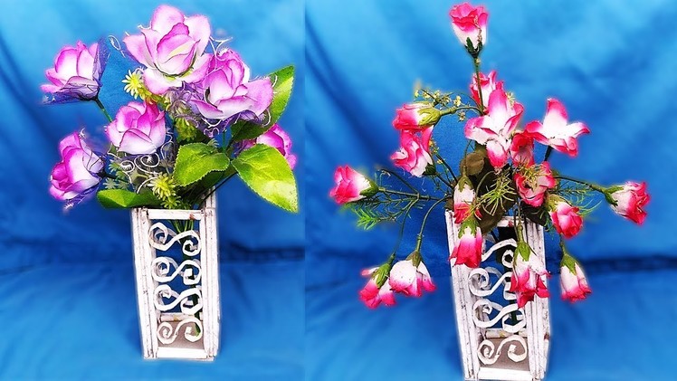 How to make newspaper flower vase | DIY newspaper crafts