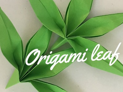 How to make origami leaf (beginner)
