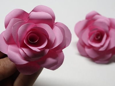 How to Make Paper  Flower - Easy! Origami ROSE Time - lapse