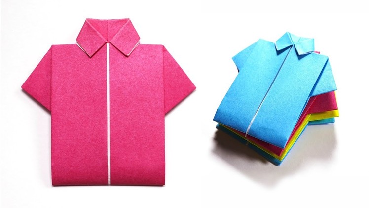 How to Make Paper Shirt - Origami Paper Crafts 1101
