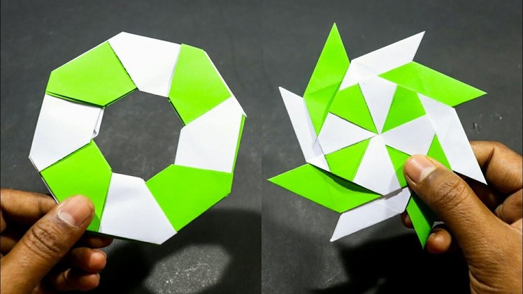 How to make paper transforming Ninja star | paper art | the creative ideas