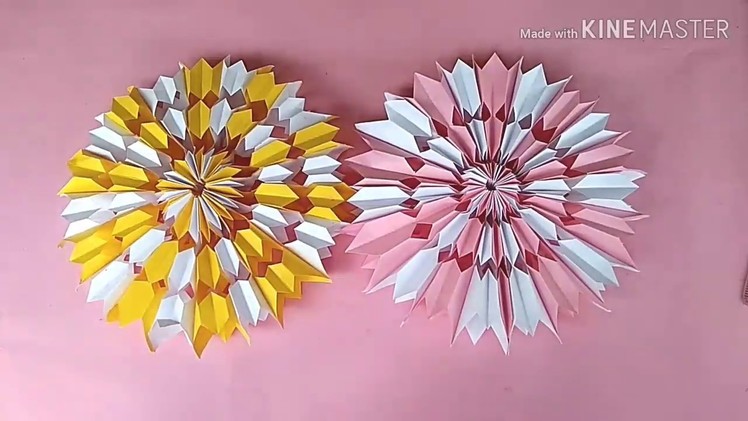 How to make Snowflake paper flower 2019