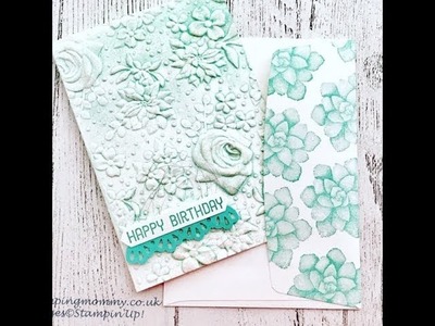 How to use ink on embossing folders.