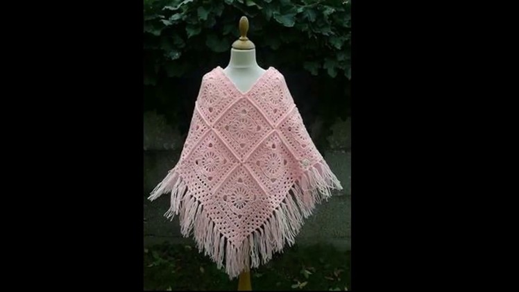 Latest & Stylish Crochet Poncho Designs 2019