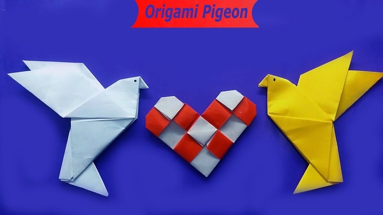 Origami Crafts Pigeons Bird 2019 | How To Make Pigeon With Paper For Kids