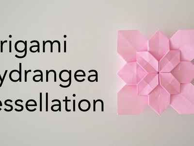 Origami Hydrangea Tessellation Tutorial - How to make and add layers (Shuzo Fujimoto)