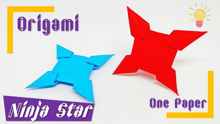Origami Ninja star with one paper | How to make a paper Ninja star