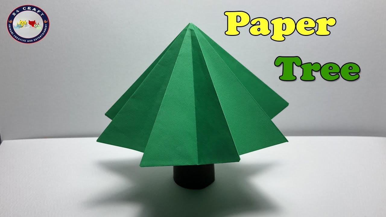 Origami Paper Tree Easy - How to make Origami Tree Paper - Origami for Kids