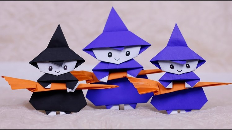 Paper Folding Art Origami: How to Make Witch