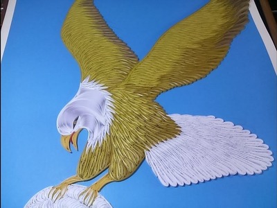 Quilling Eagle | How to make Quilling Portrait of Bird