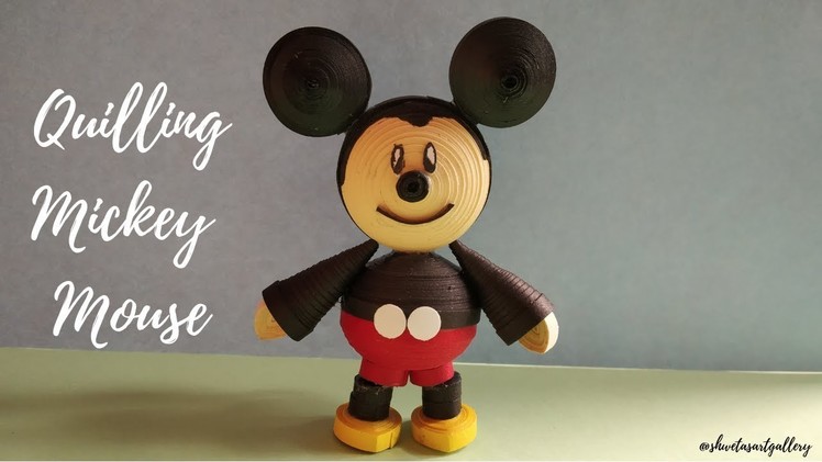 Quilling Mickey Mouse | How to make Mickey Mouse | Quiling Paper Art