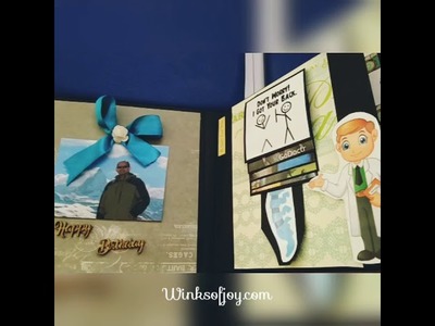 Scrapbook for 50th birthday of Spine specialist | Scrapbook for doctor | Handmade gifts