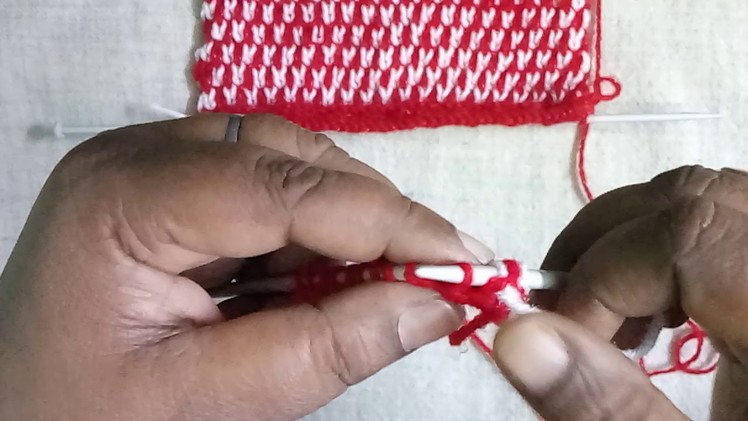 Two Color Knitting Pattern No. 97|Hindi (हिंदी)