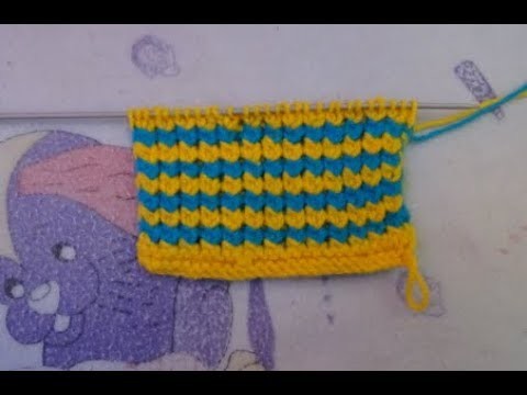 Two Colour Sweater Design in Hindi || Knitting Design Pattern Idea.