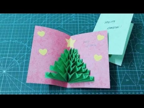 3D Christmas Pop Up Card | How to make a 3D Pop Up Christmas Greeting Card