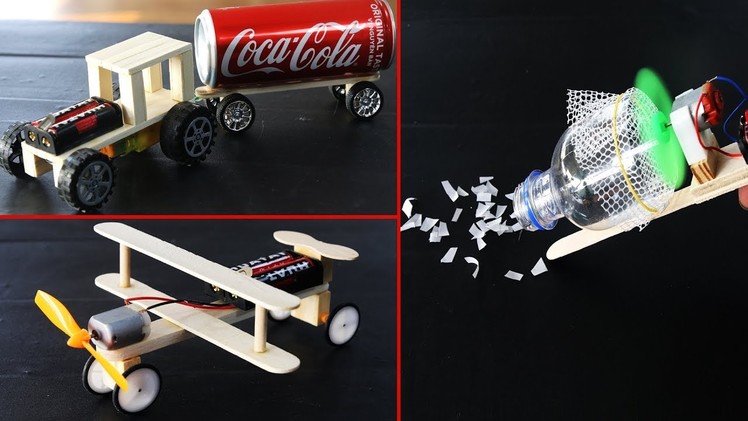 5 Amazing Easy DIY TOYs with Morto DC and Popsicle sticks - very easy