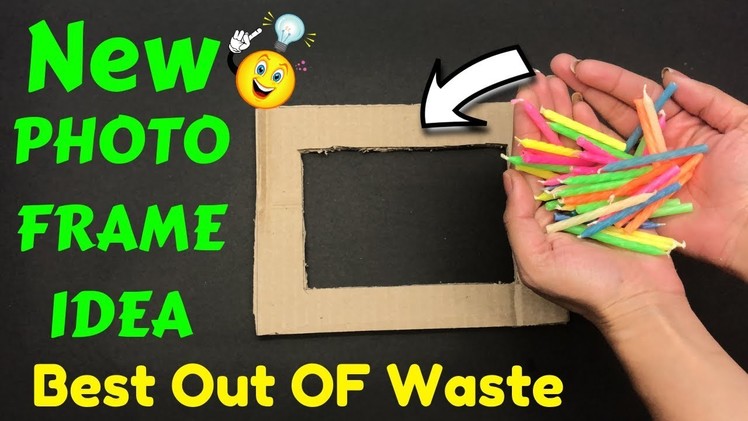 Awesome Photo frame at home for kids | how to make easy photo frame | QuickArtAnjali