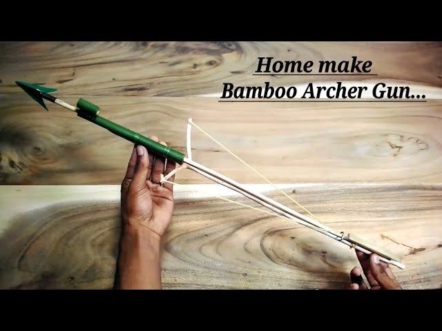 Bamboo Gun, How to make a bamboo Archer Gun project.