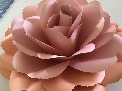 Big Paper Flower Tutorial for Beginners.FREE TEMPLATE&MEASUREMENTS!.Cut W.Cricut