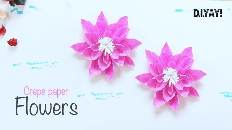 DIY Crepe Paper Flowers | Flower Making | Paper Crafts