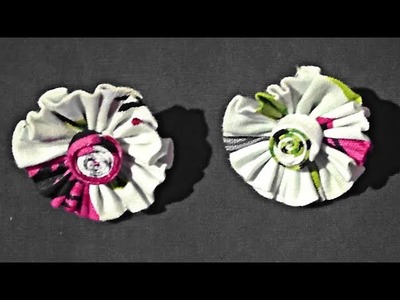 DIY fabric earrings making tutorial video